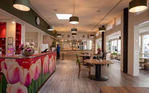 restaurant van het gebouw
