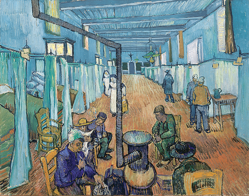 Vincent van Gogh Slaapzaal in het ziekenhuis van Arles'