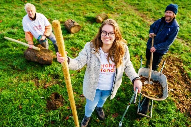 Vrijwilligers in actie bij NLDoet