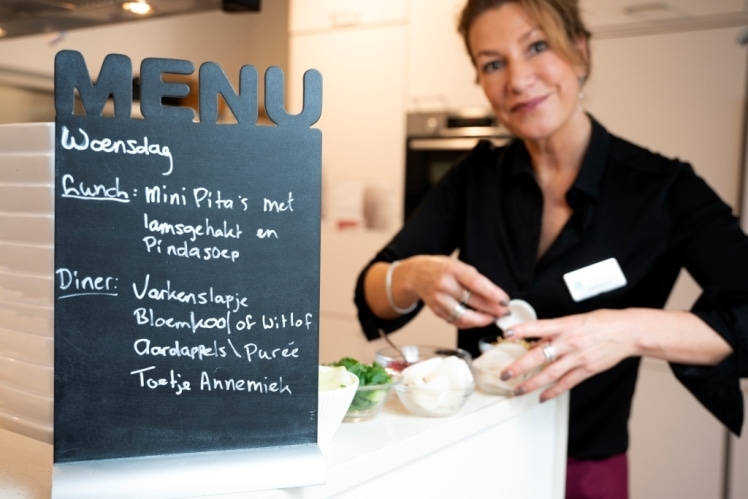 Het menu in ZorgHerberg Oostpoort met Janneke Siebelink