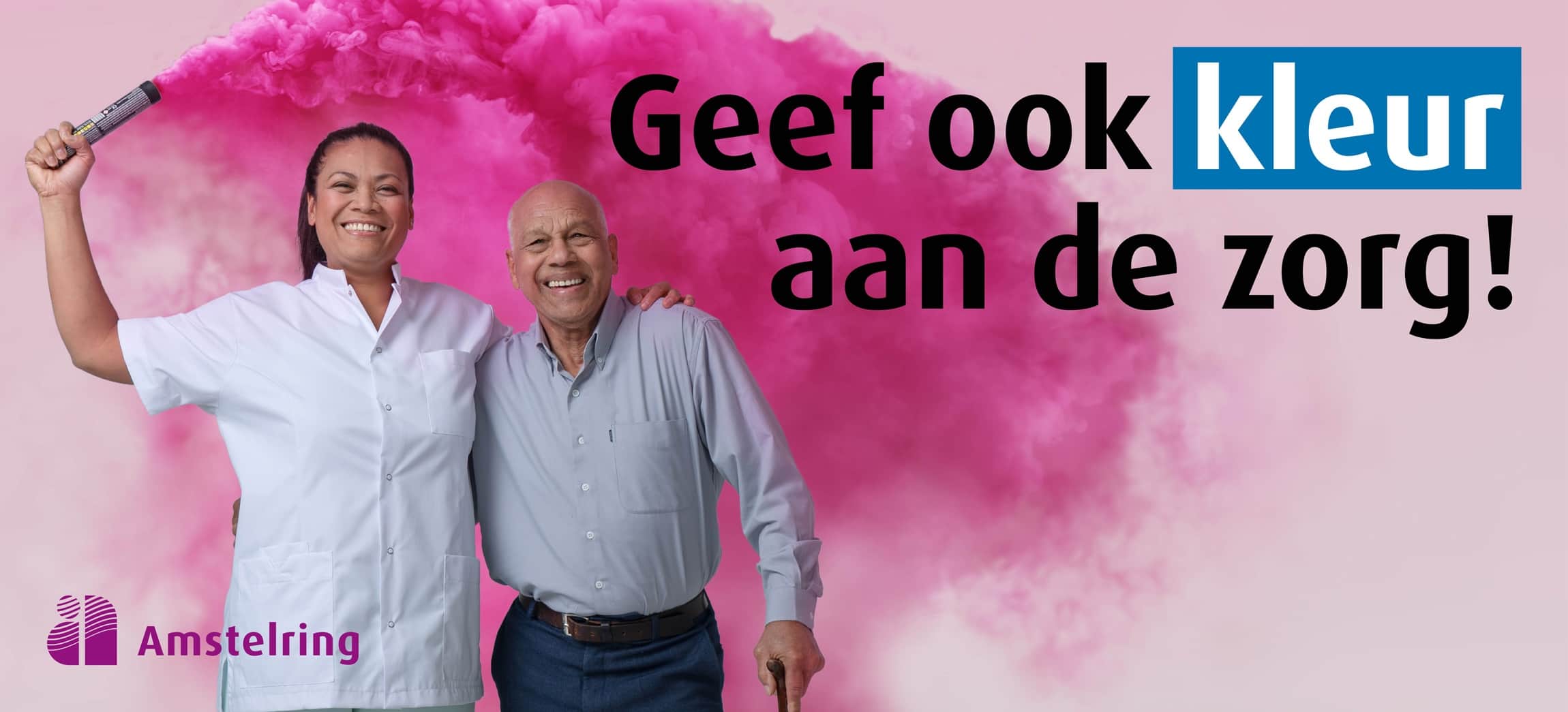 Geef ook jouw kleur aan de zorg bij zorgorganisatie Amstelring